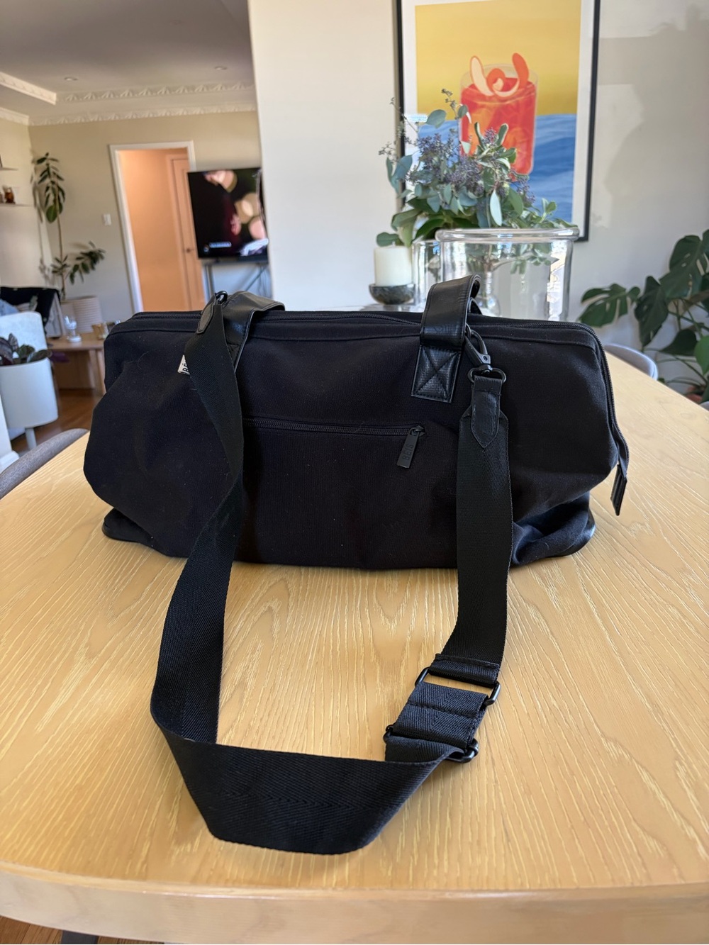 BÉIS The Weekender Travel Bag Black Original | Shoulder Strap | No Bottom